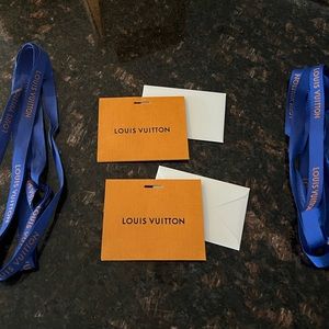Louis Vuitton Ribbon and Gift Cards